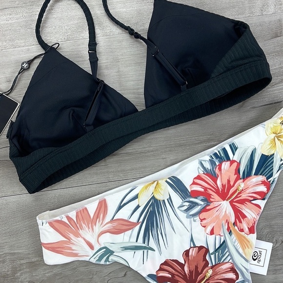 ☀️HURLEY☀️RIP CURL☀️ RIB TRIANGLE SURF TOP ANINI BEACH CHEEKY HIP BIKINI - Picture 13 of 14